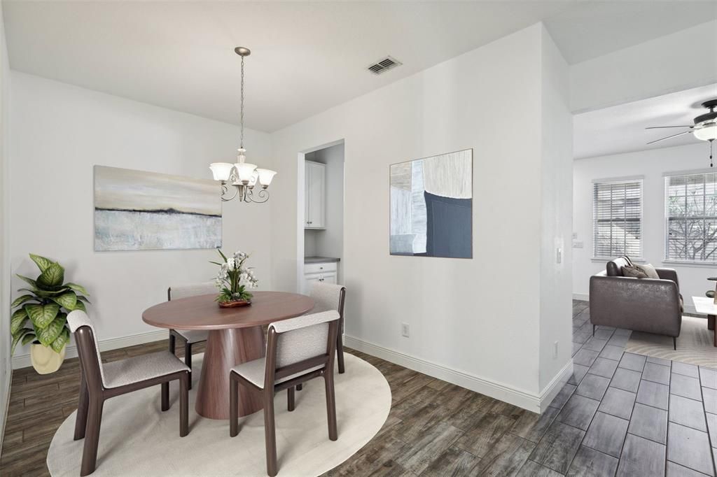 Formal Dining Room with direct access to the kitchen!