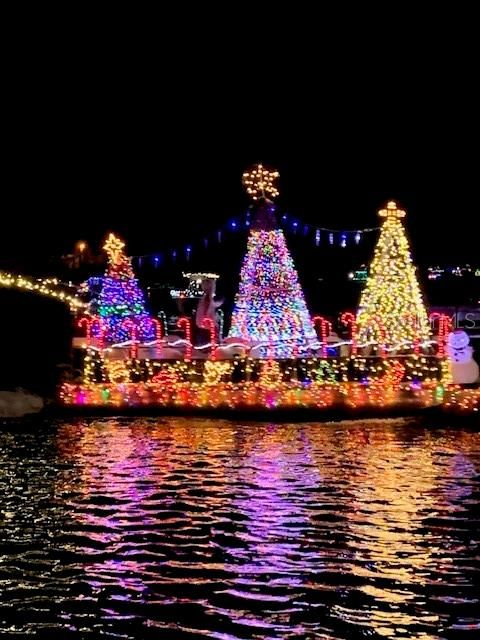 Lighted boat parade