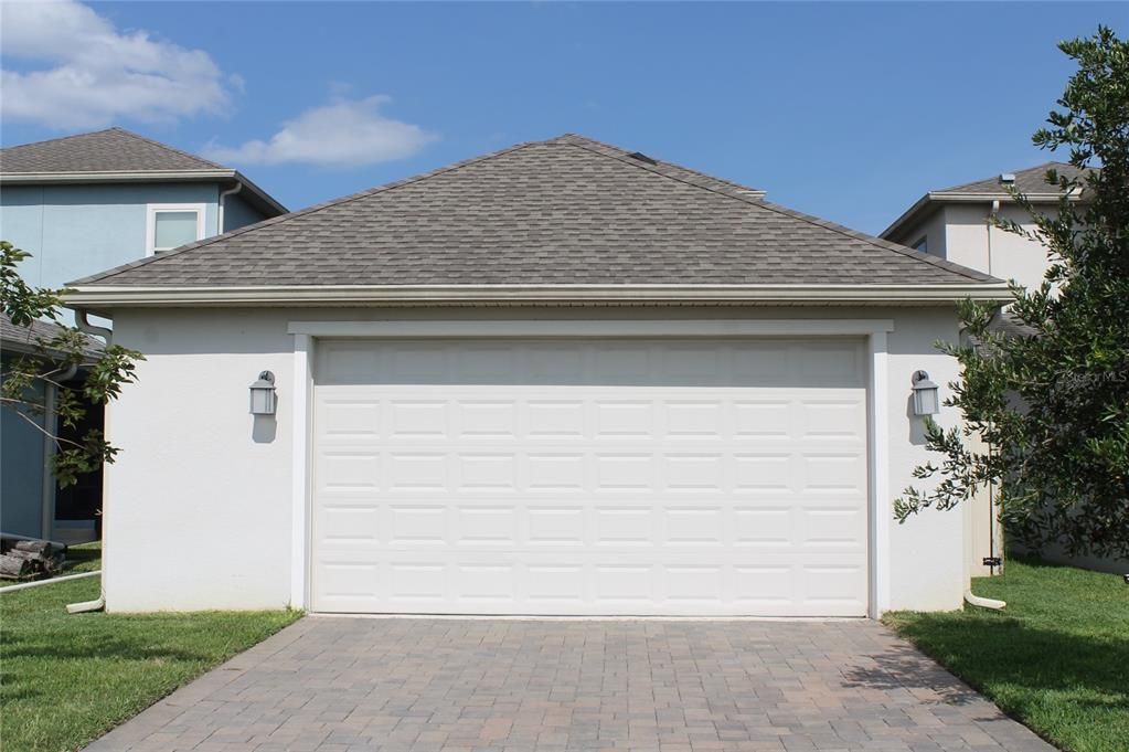 2 car detached garage