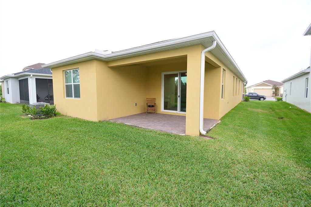 Covered back patio