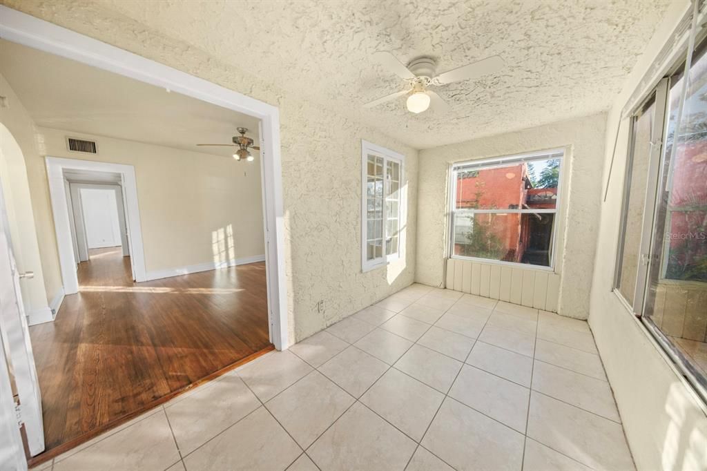 Sun Room Opens To living Area