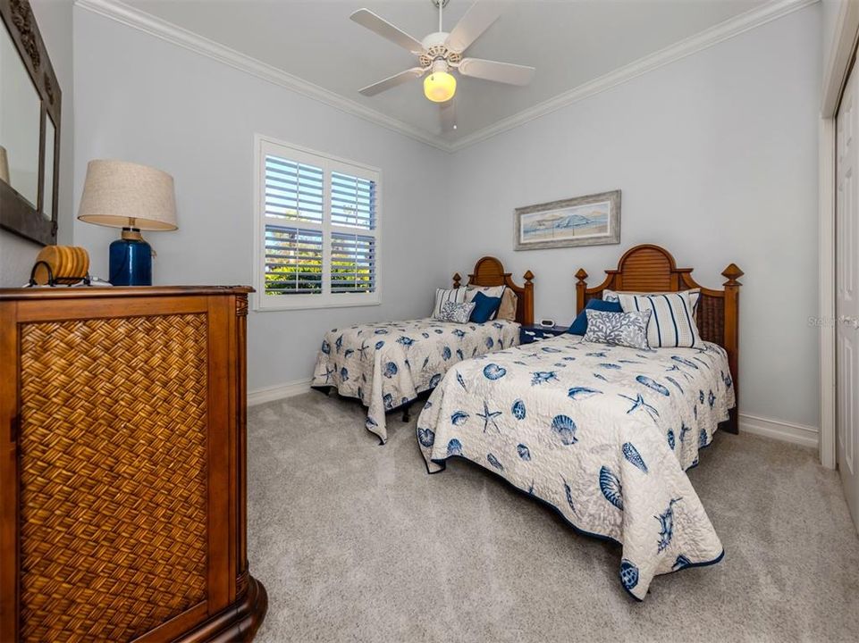 Fourth bedroom with new carpet.