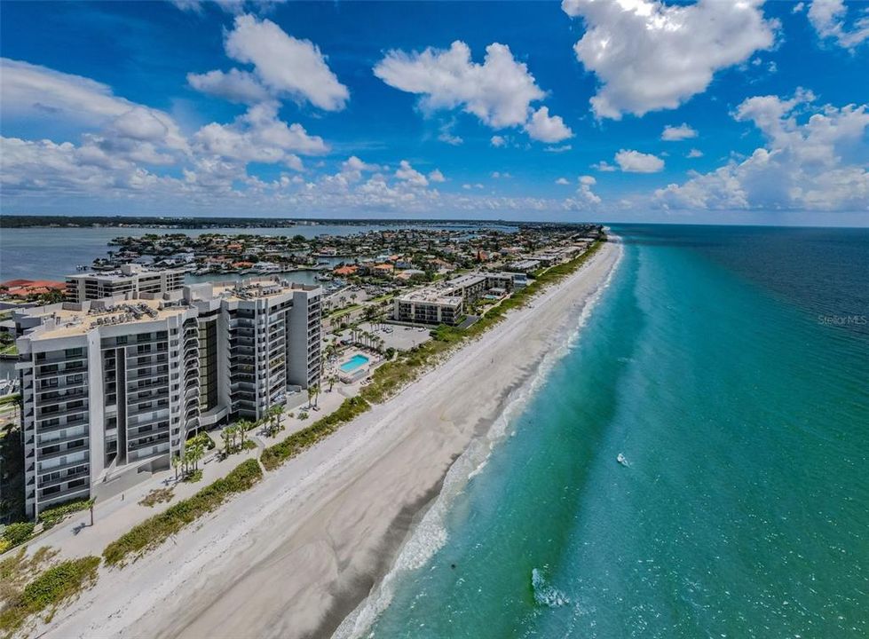 Aerial View of the Beach looking South