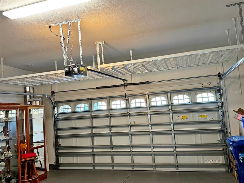 Garage storage above door