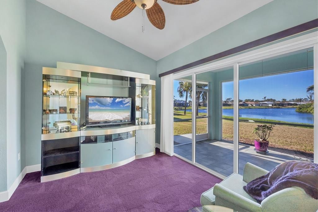 Family room with lanai access