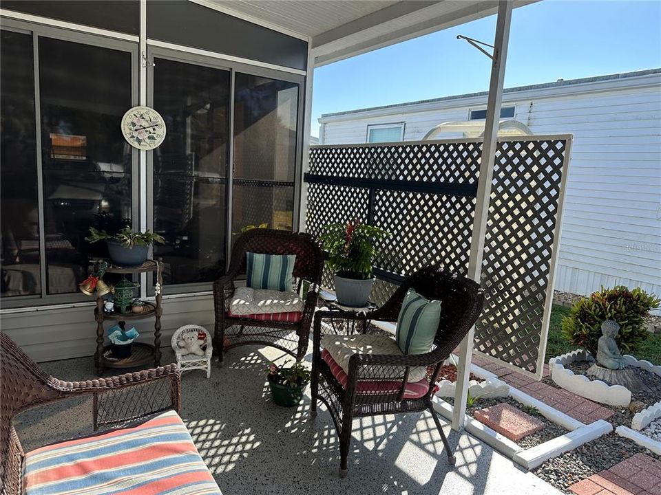 Sitting Area on Driveway