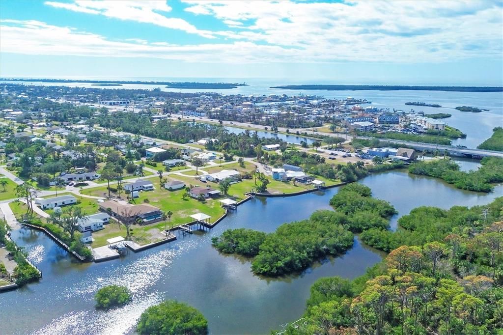 Belair Terrace private boat ramp on Oyster Creek Blvd / Oyster Creek.  One bridge out to the ICW / Stump Pass!