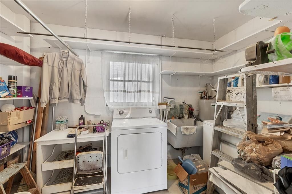 Laundry room is inside and located off the Florida room