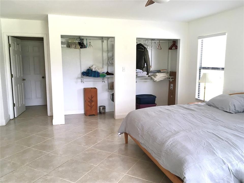 Double Closet in Primary Bedroom