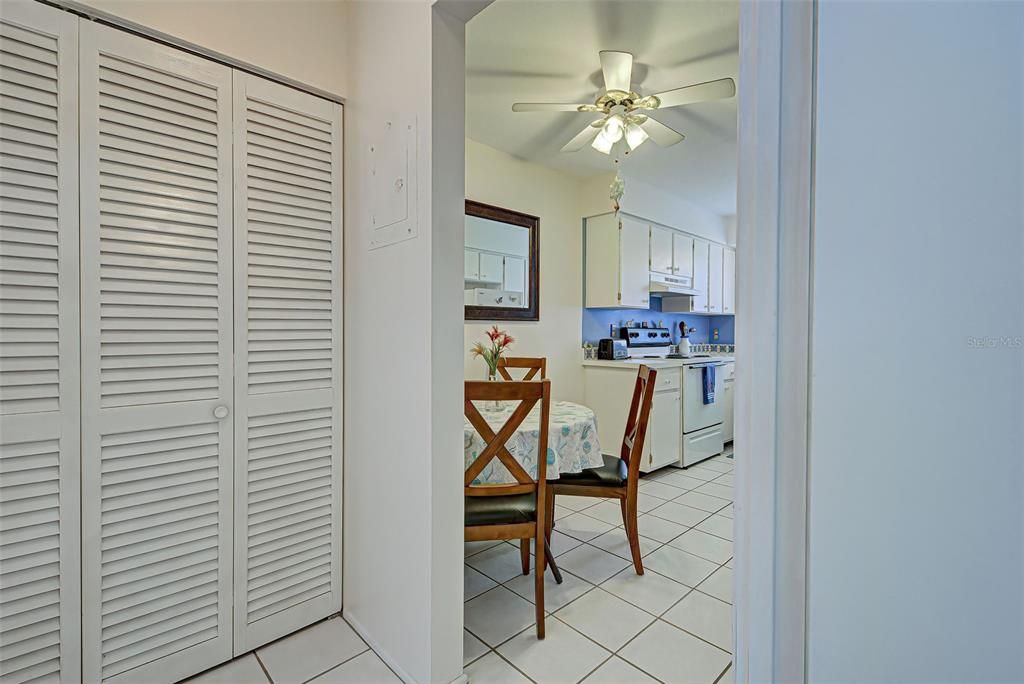 There is a large closet/pantry.