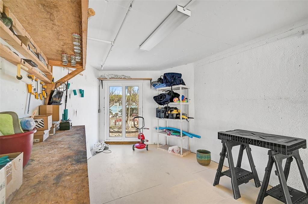 storage area in garage