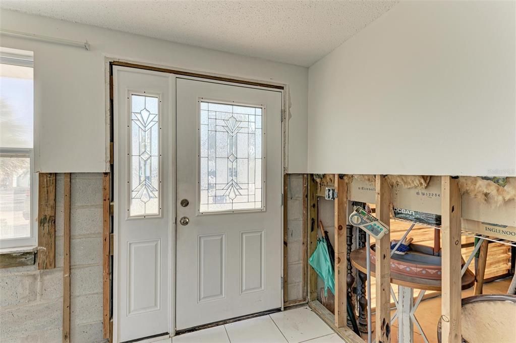 Front Door enters into large living room