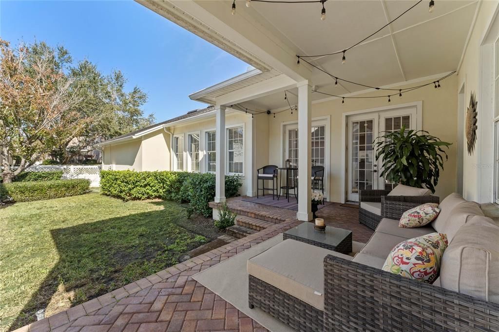 Expansive back patio