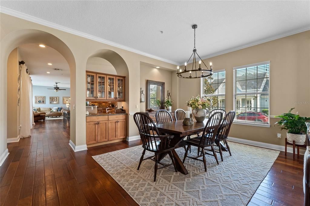 Formal Dining Area with cut in's