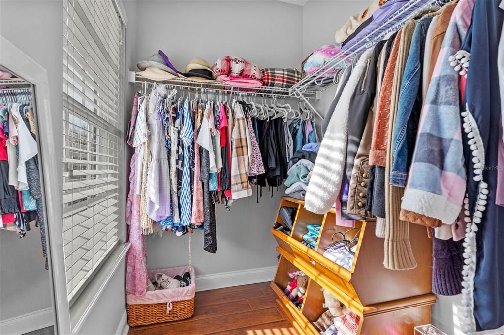 Generous walk in closet for Bedroom 4