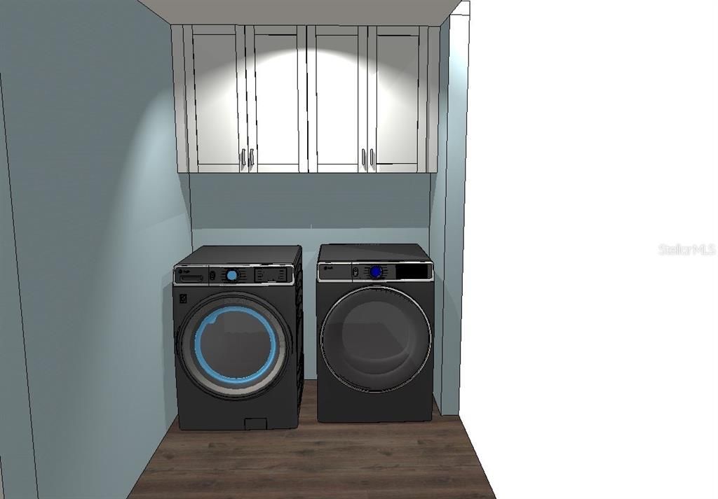 Rendering of Laundry Room