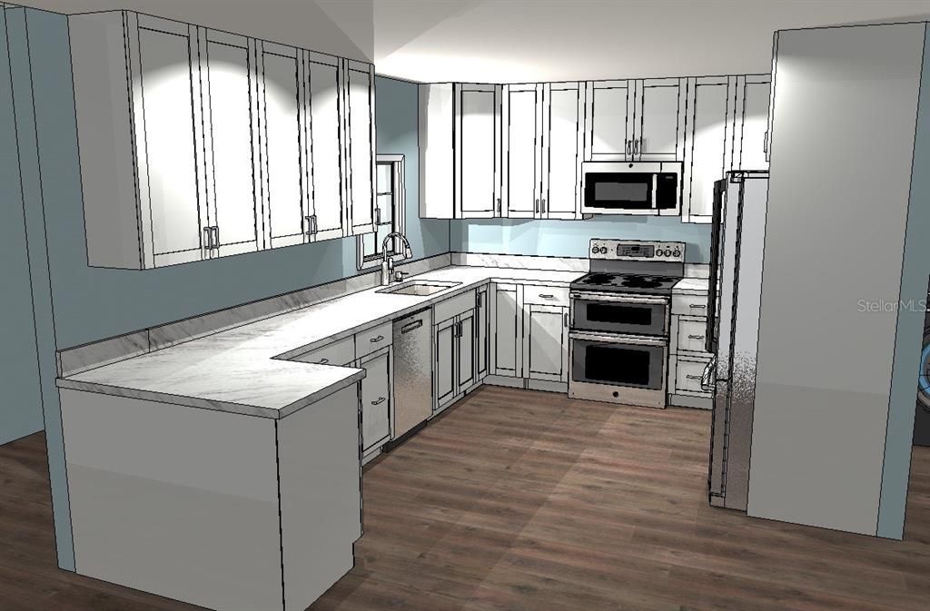 Rendering of Kitchen