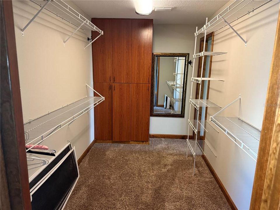 Huge primary walk-in closet