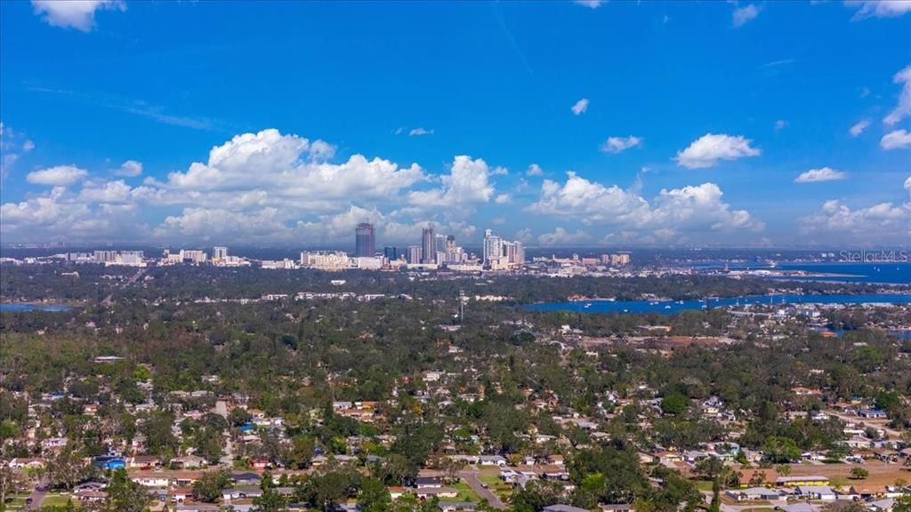 Aerial view of Downtown