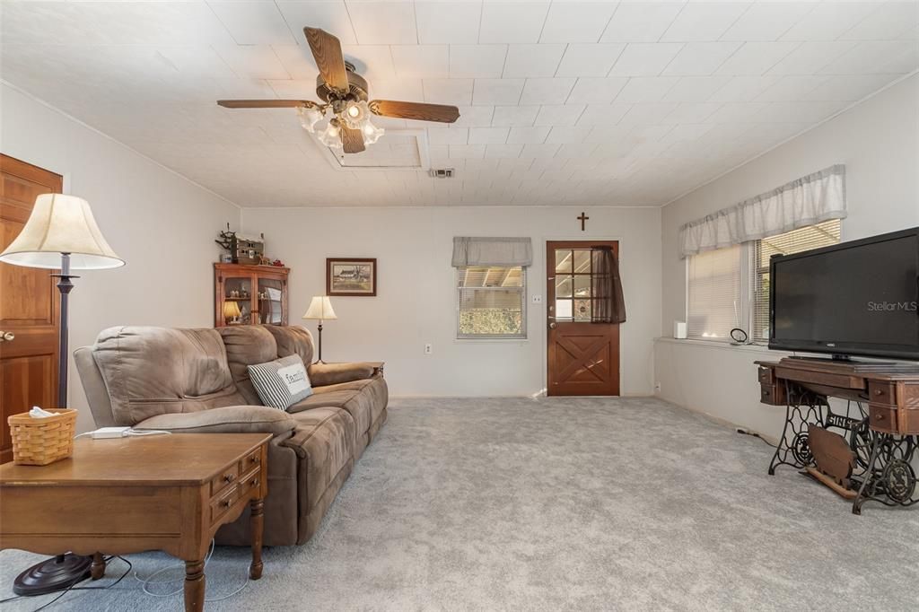 Door to carport from Familoy Room