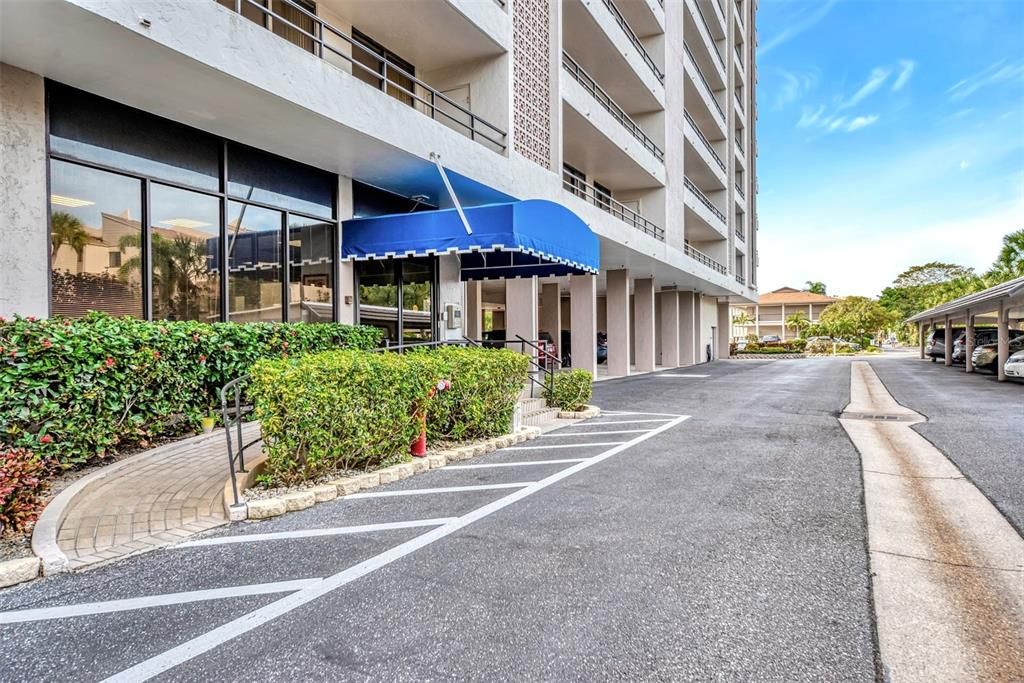 FRONT ENTRY TO CONDO BUILDING