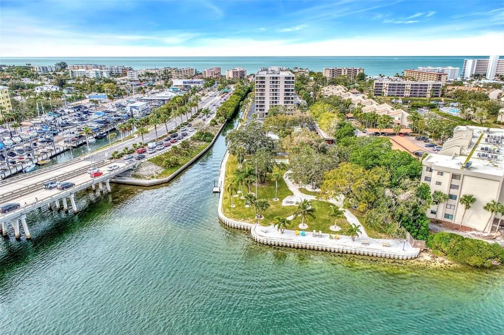 INTERCOASTAL WATERWAY W/CANAL RUNNING ALONGSIDE CONDO BUILDING