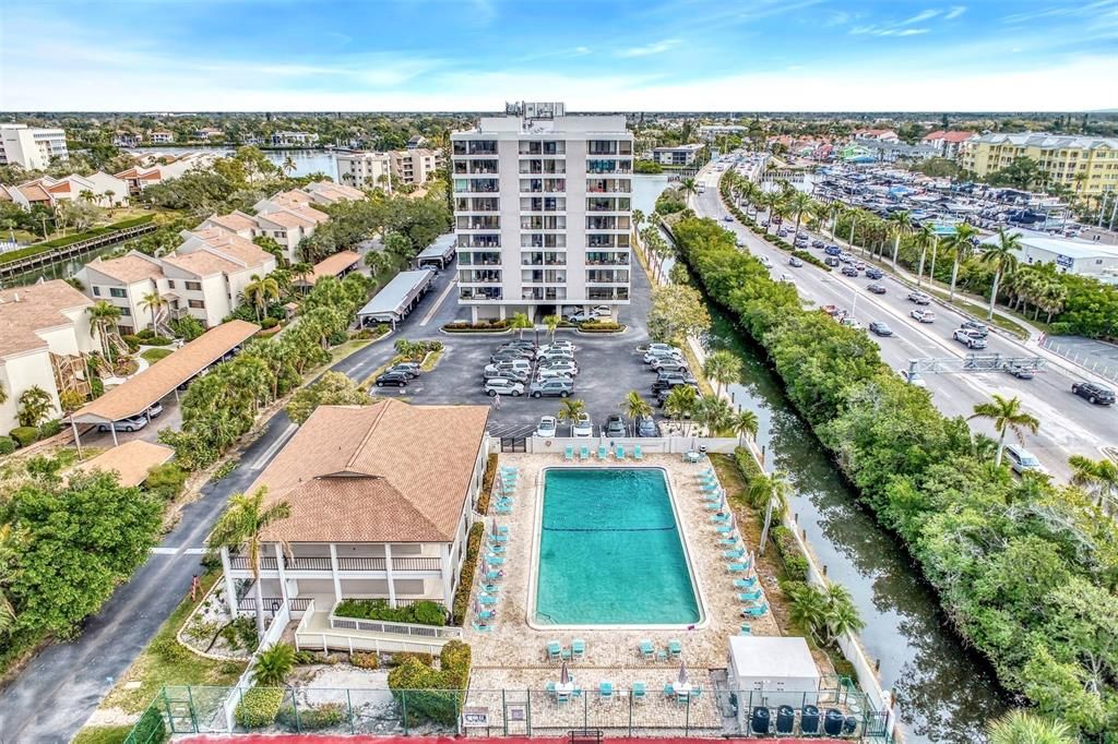 CLUBHOUSE, POOL & CONDO BUILDING