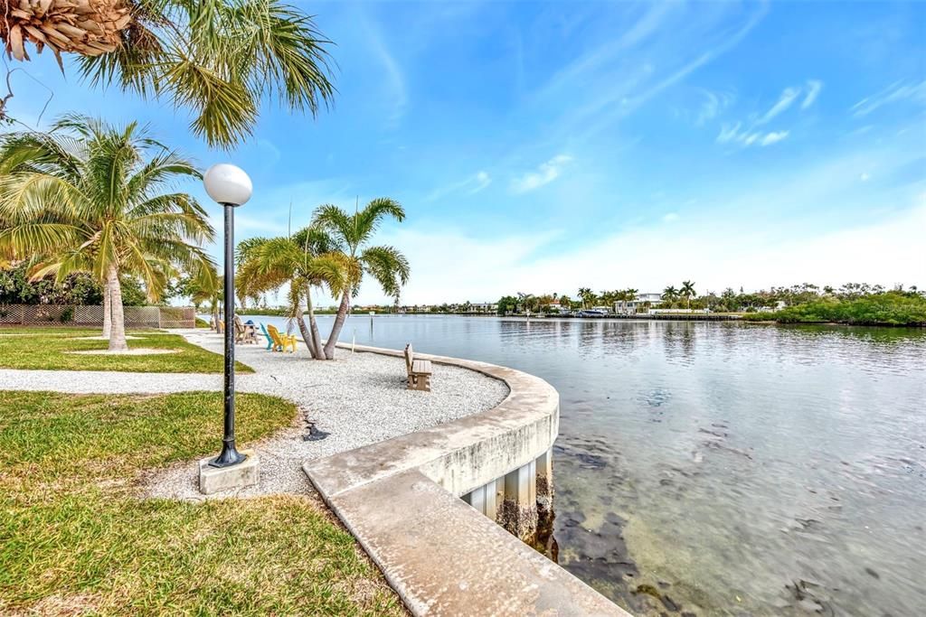 INTERCOASTAL WATERWAY WITH SEATING FOR ENJOYMENT OF ALL