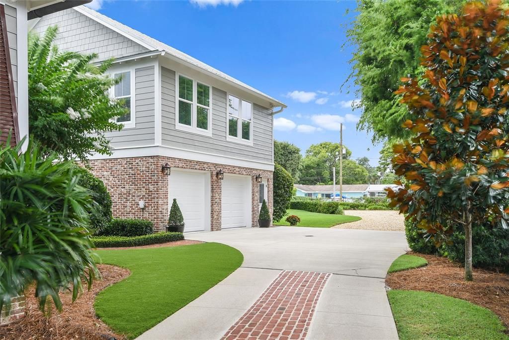 Driveway to Detached Garage/Guest house