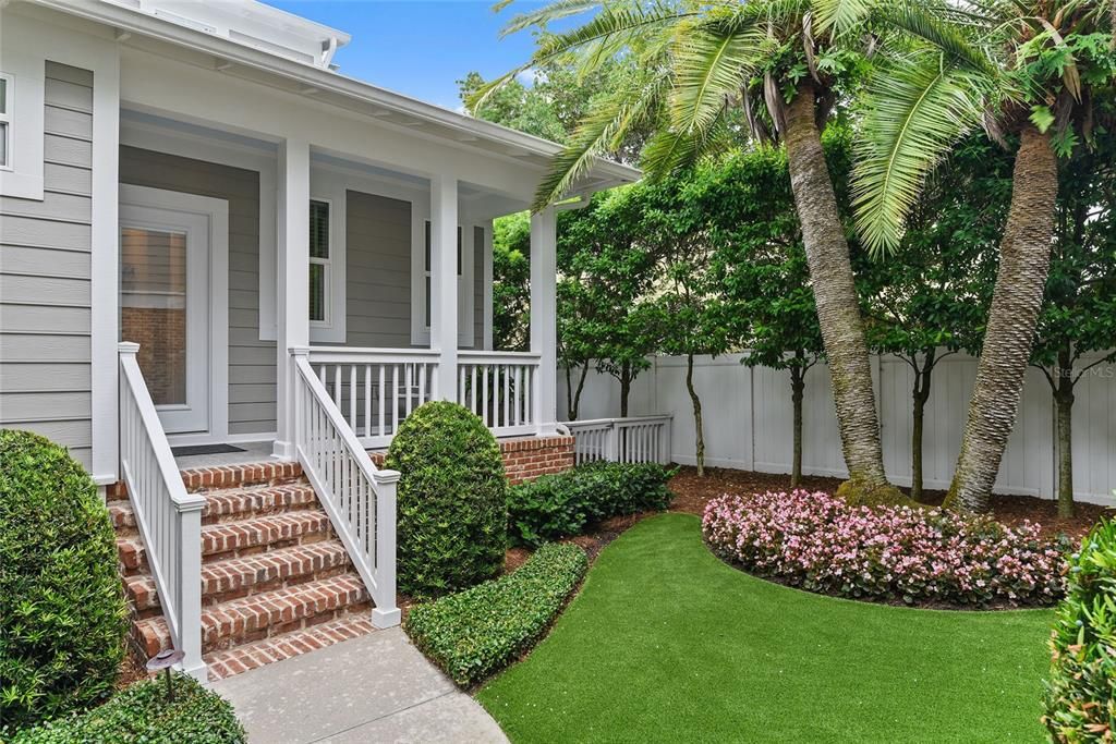 Main residence rear entry porch