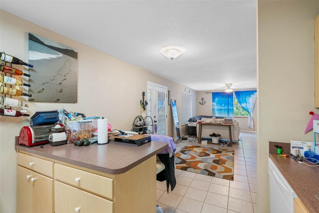 Open floor plan foyer/dining/kitchen to living room