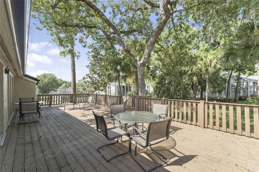 Community center patio.