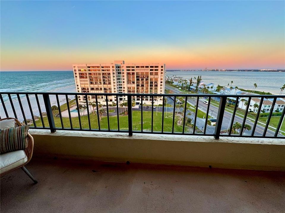 Stunning view of the Gulf Beach AND the Intracoastal Waterway from #1107 South Beach IV