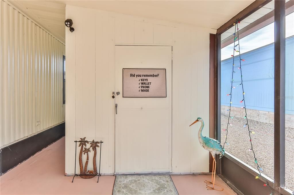 Laundry room door