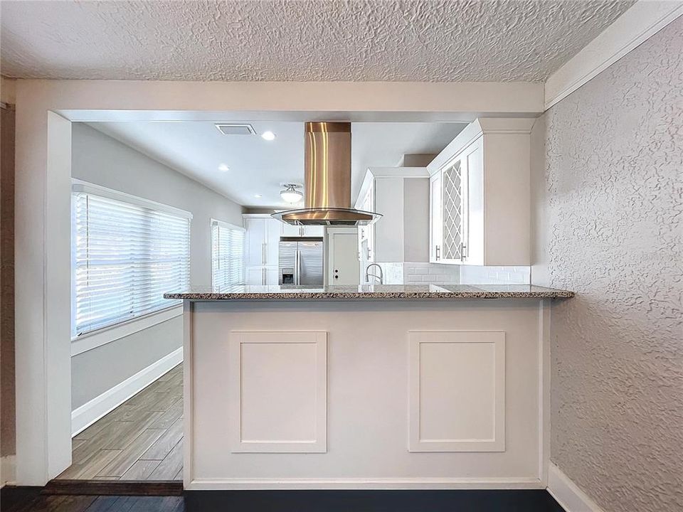 Dining Room/Kitchen view