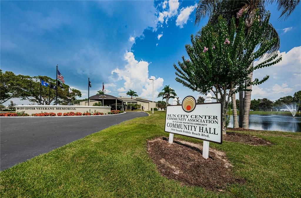 Community hall is the nerve center of the area