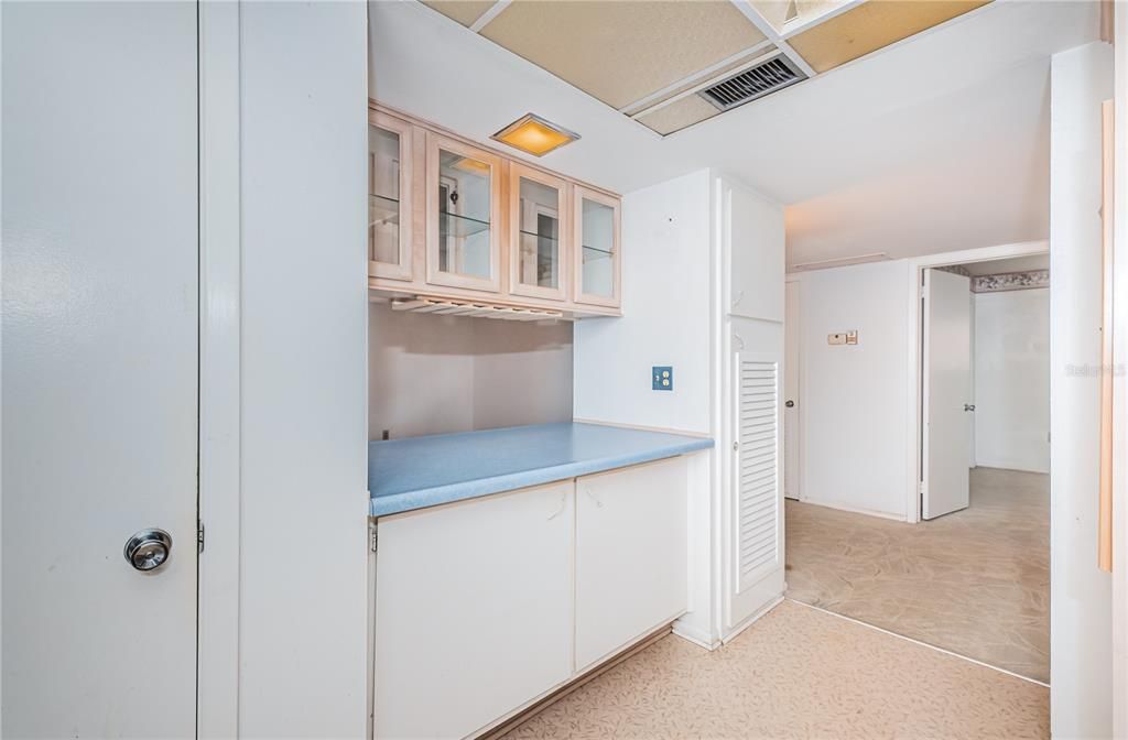 Closet Pantry and additional storage and breakfast bar area