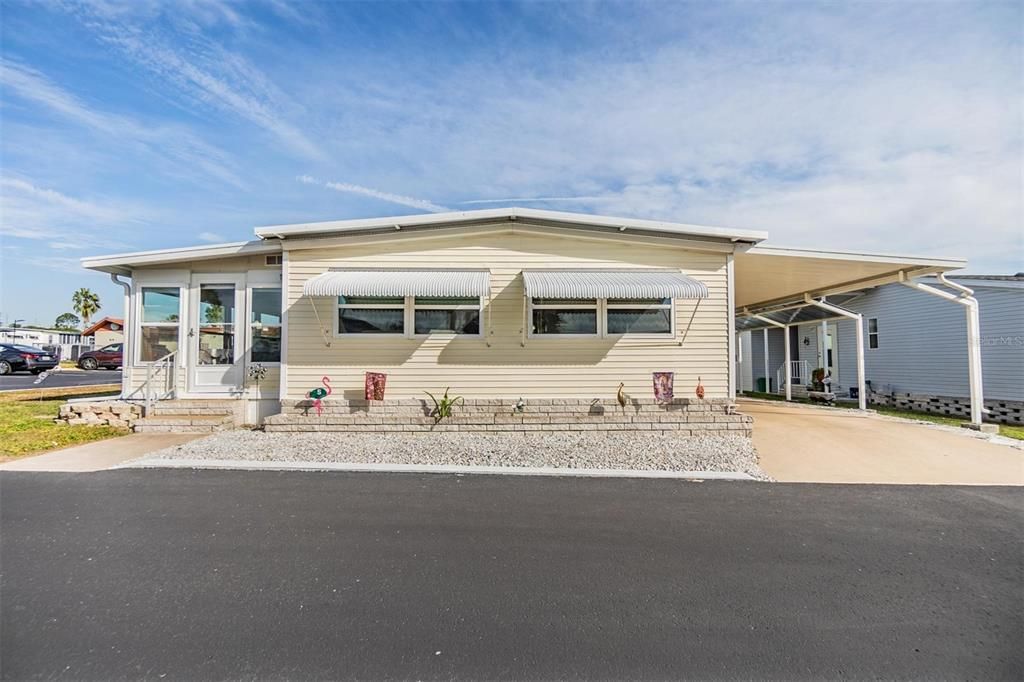 Oversized carport.