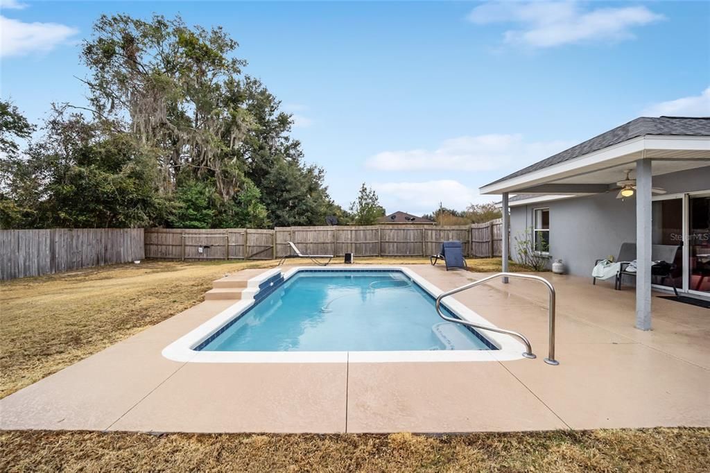 Private Pool with Waterfall Feature