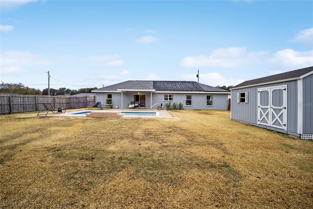 Large Fully Fenced Backyard