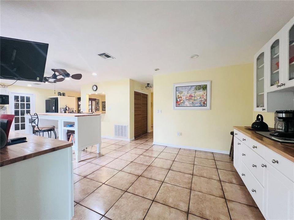 VIEW OF BREAKFAST AREA FROM FLORIDA ROOM