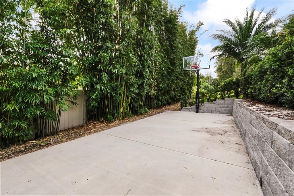 PRIVATE BASKETBALL COURT