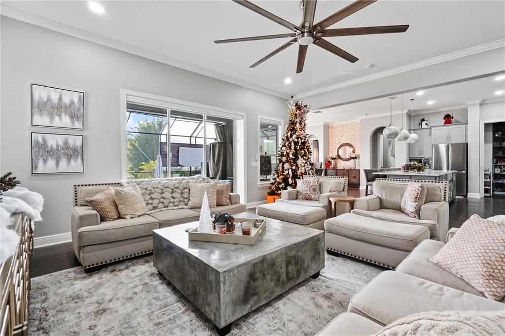 FAMILY ROOM-KITCHEN VIEW