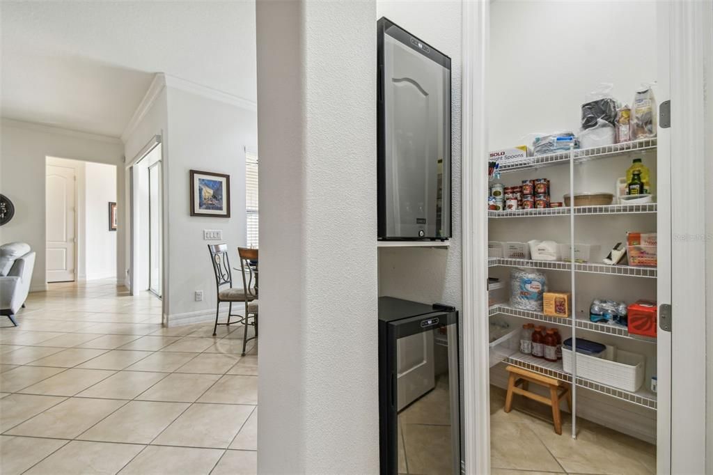 Pantry and wine fridges