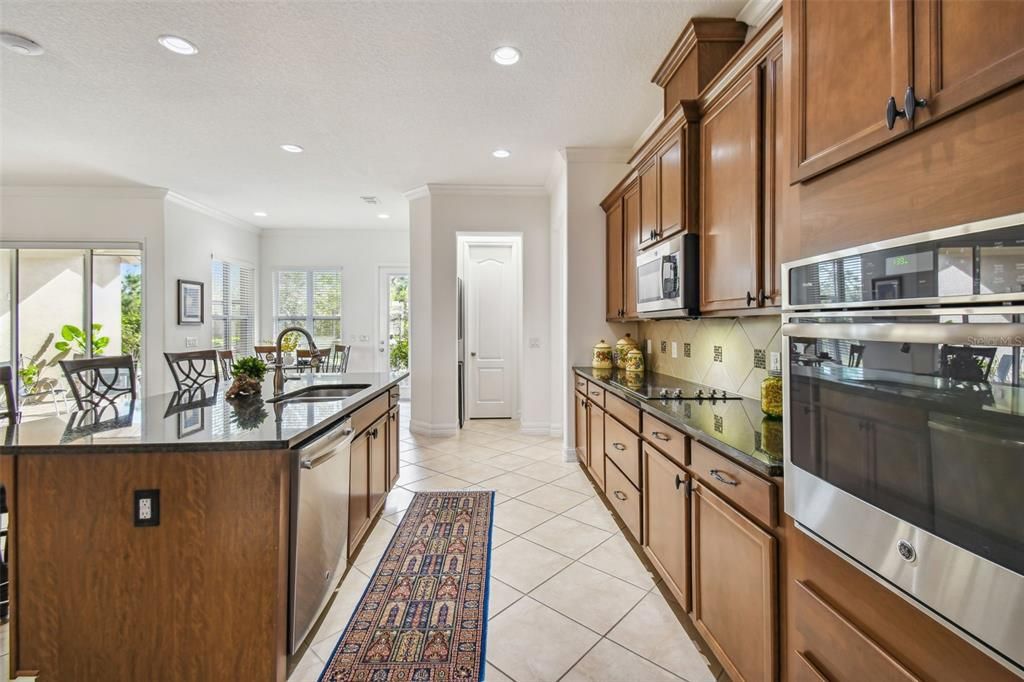 Kitchen and pantry.