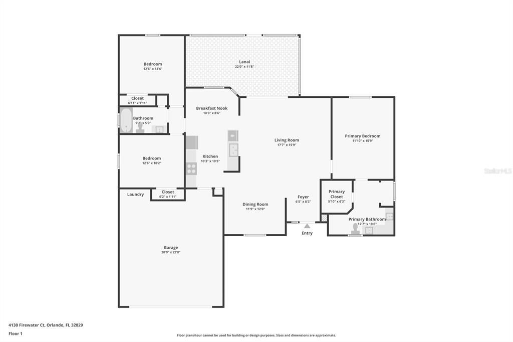 For Sale: $385,000 (3 beds, 2 baths, 1607 Square Feet)