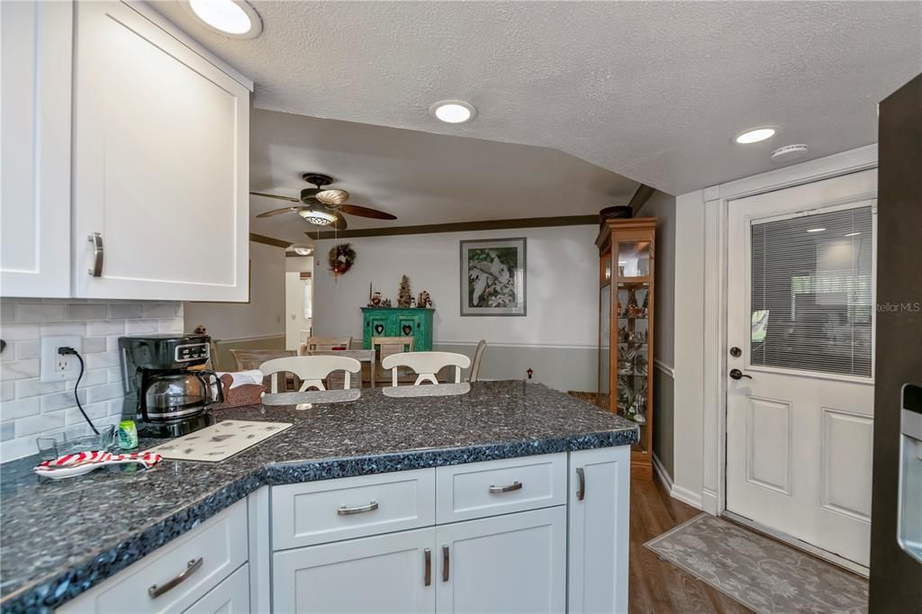 lots of wood cabinetry