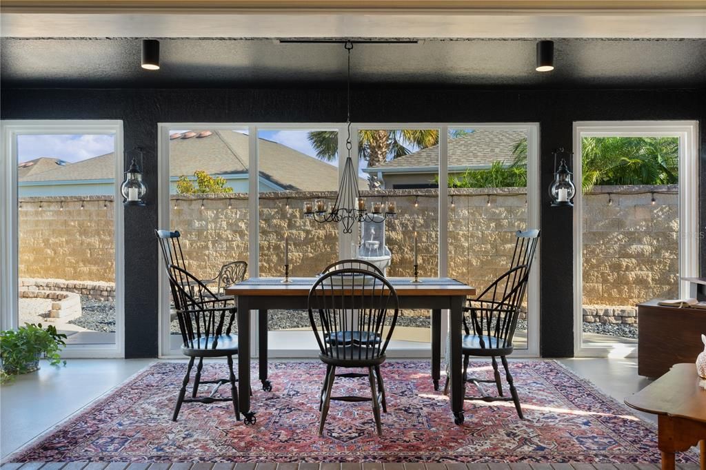 MORE LIVING SPACE IN THE GLASS ENCLOSED LANAI.