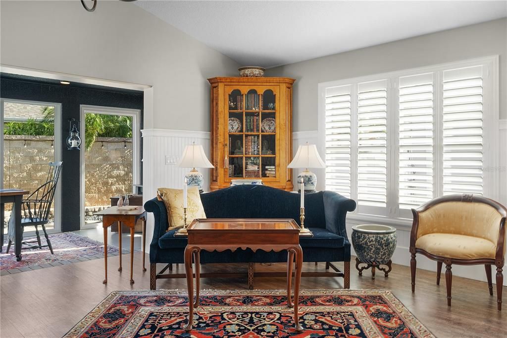 BEADBOARD WAINSCOTING THROUGHOUT THE HOME.