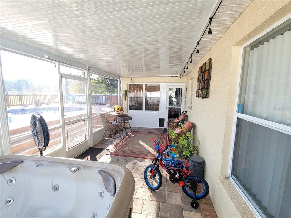 Covered, Screened Patio